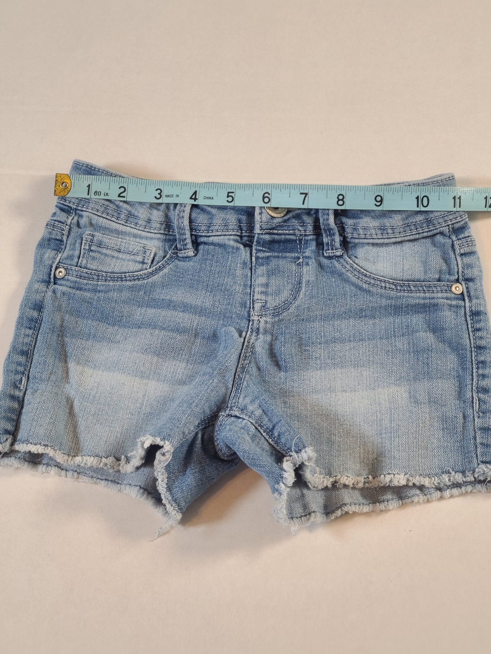 Squeeze Girls Light Blue Denim Cutoff Jean Shorts Size 7 - Picture 5 of 9